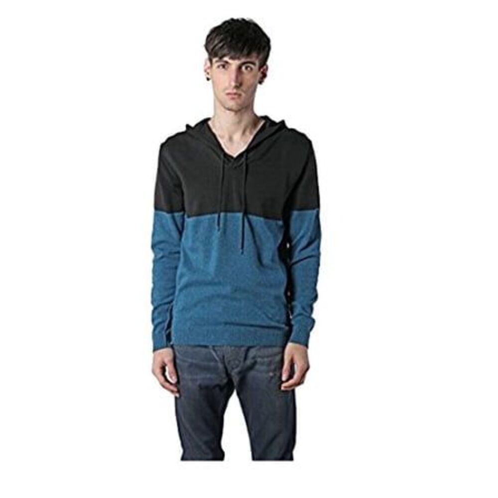 Diesel Men's K-Susa Long Sleeve Sweater Black/Blue M